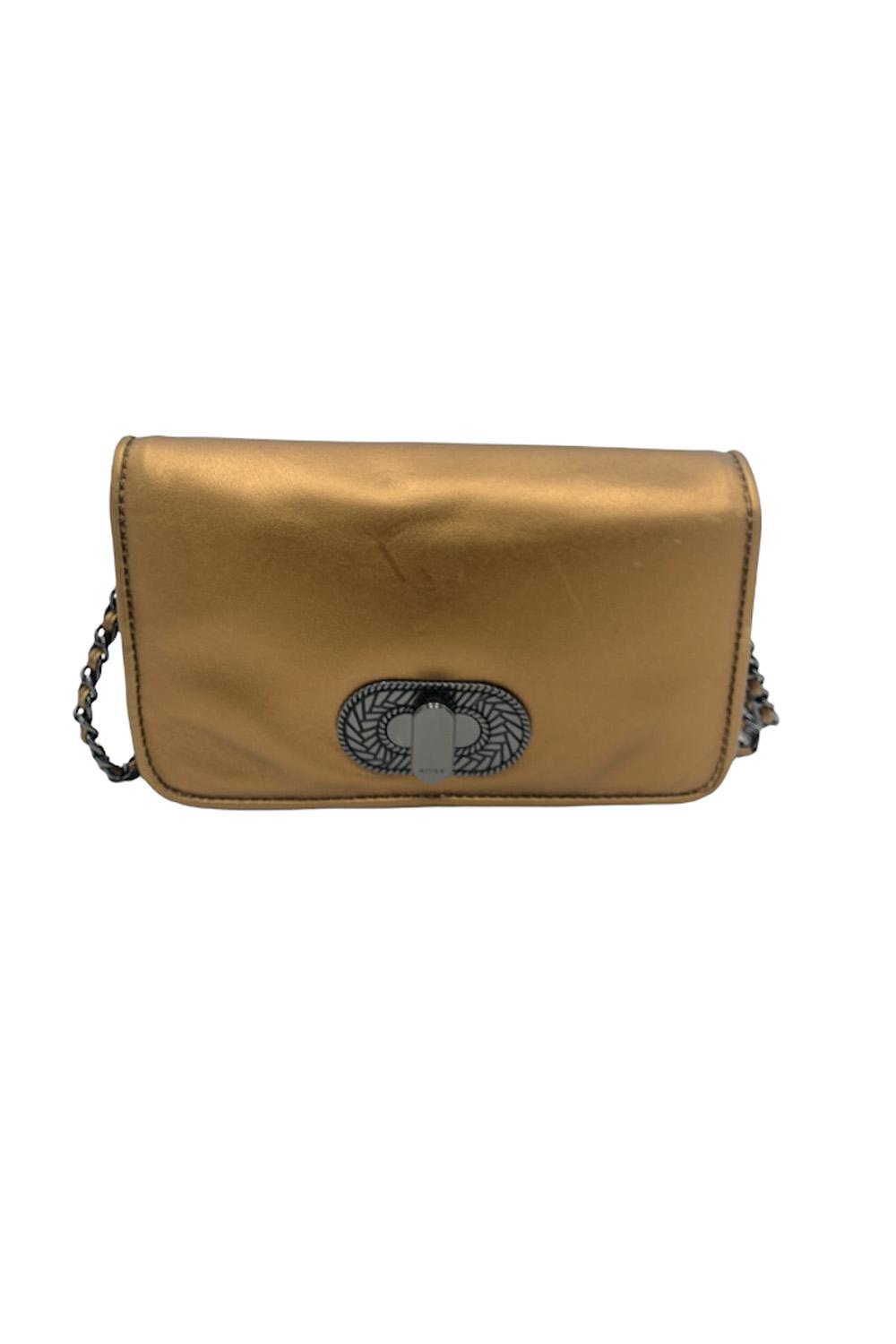 Aimee Kestenberg All My Heart Leather Pouch in Champagne Metallic