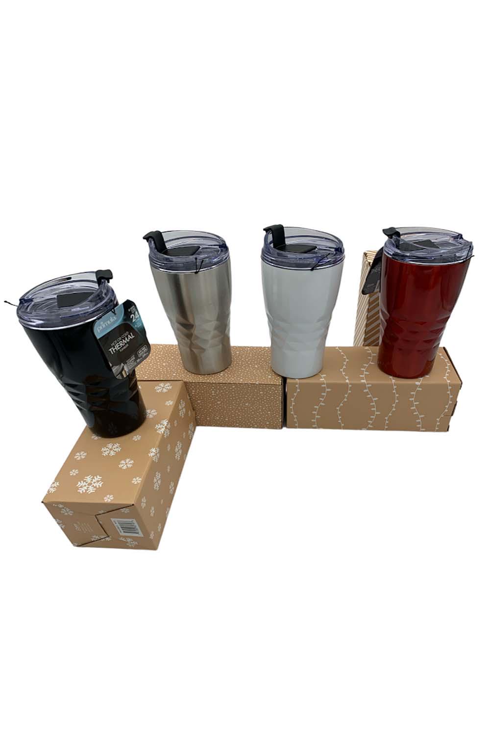 Primula Set of 2 Insulated 40-oz Mugs with Gift Bags 