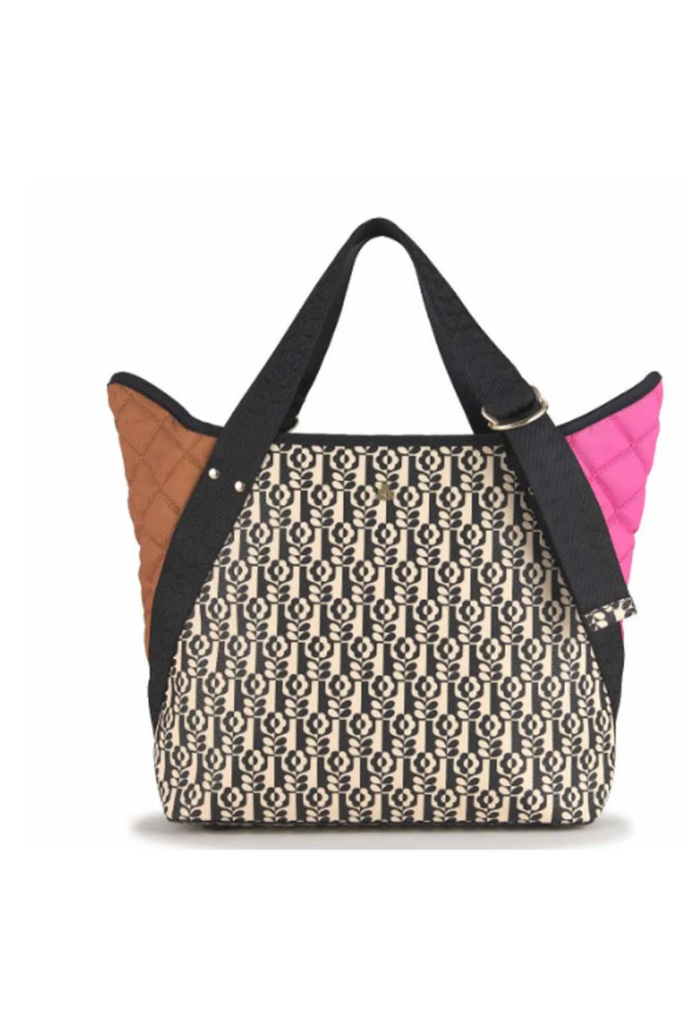 Orla Kiely Printed Pebble Grain Shoulder Bag Gondola Stem in A Vase