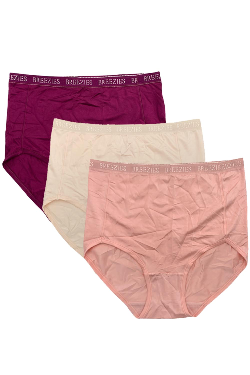breezies seamless cotton long leg panties