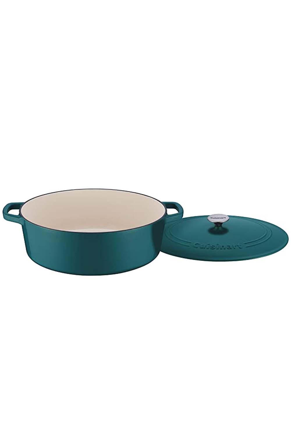 Cuisinart CI770-33TE 7 Quart Covered Casserole Cast Iron