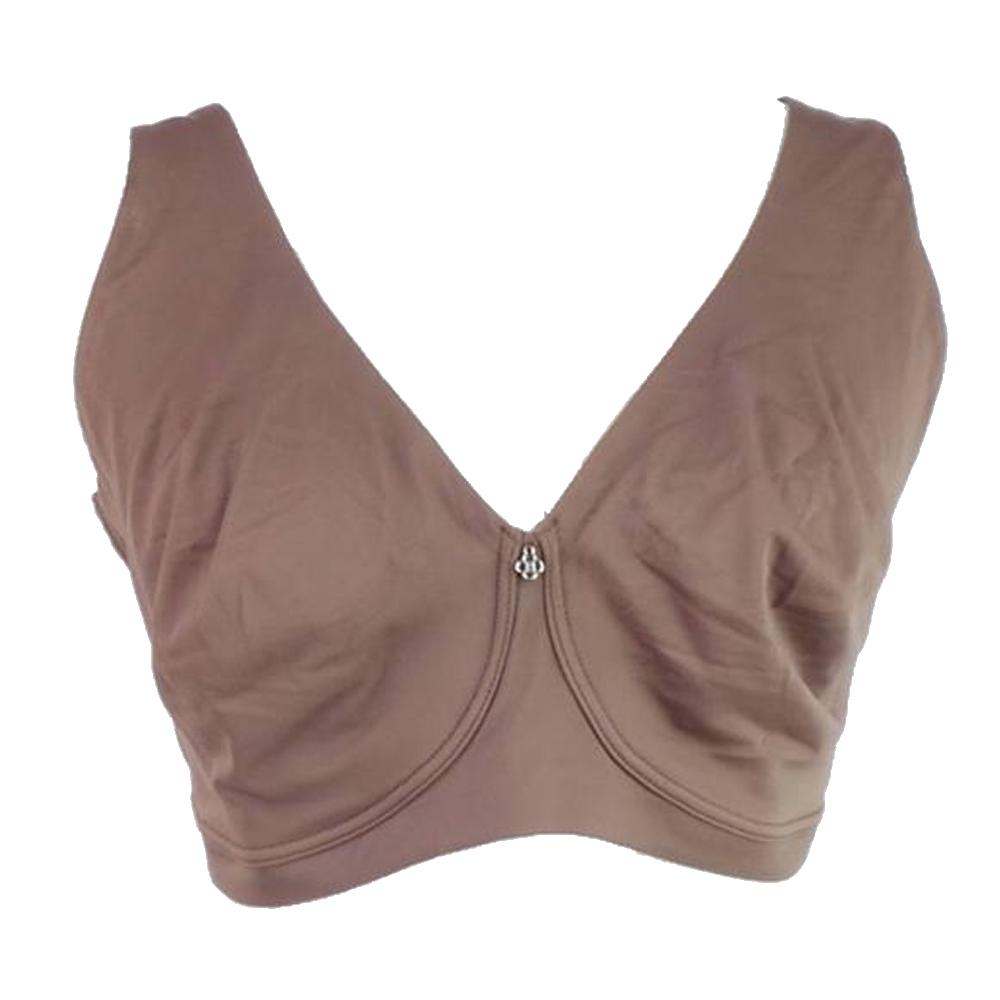 Breezies Modern Micro Unlined Wirefree Support Bra Cocoa