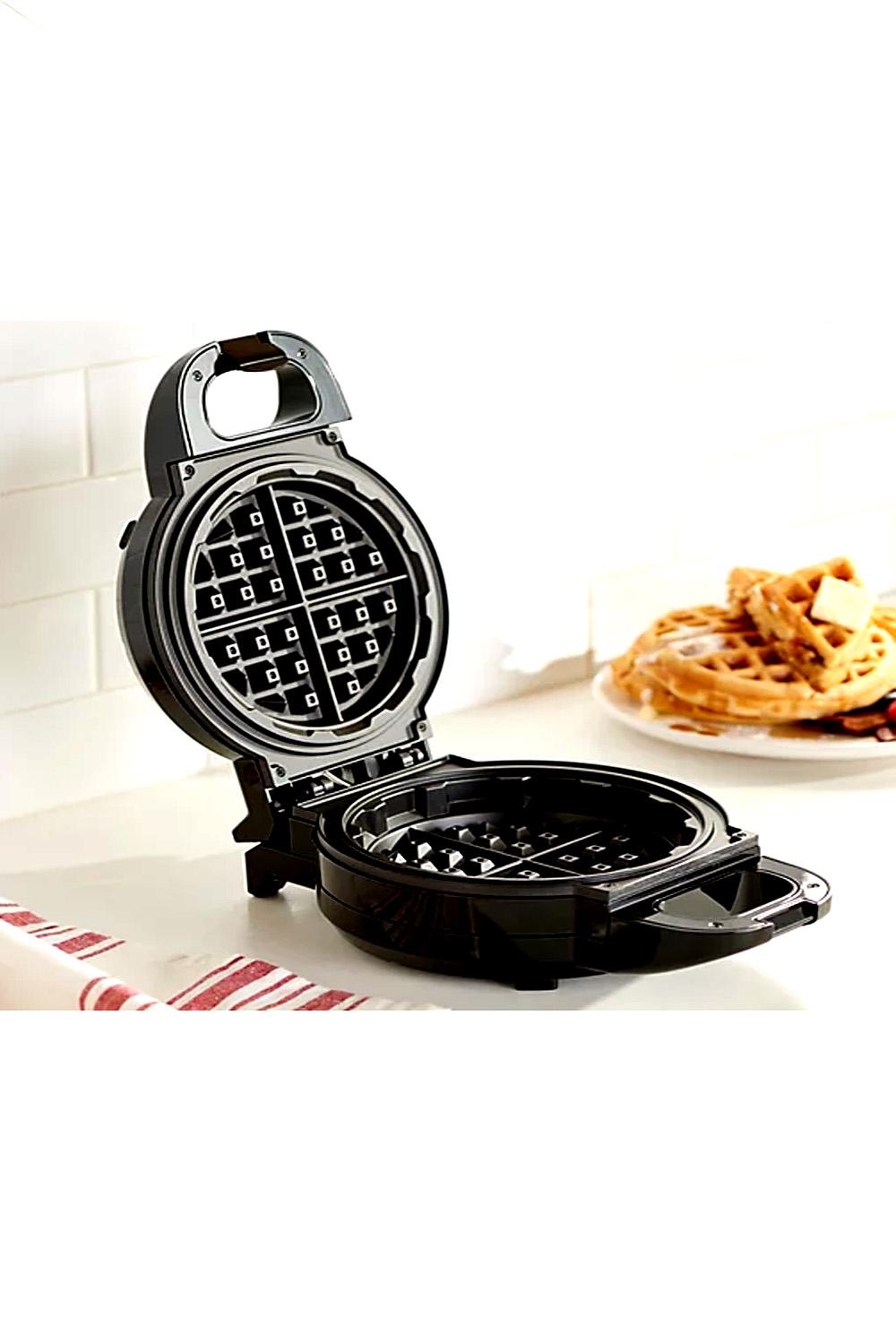 PowerXL Wafflizer 7 Family Sized Stuffed Waffle Maker Black