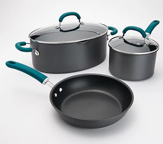 Rachael Ray Create Delicious 10 Piece Stainless Steel Cookware Set