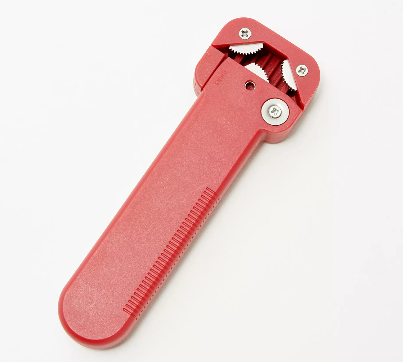 KUHN RIKON White Handheld Strain-Free Gripper Opener for Jars and Bottles