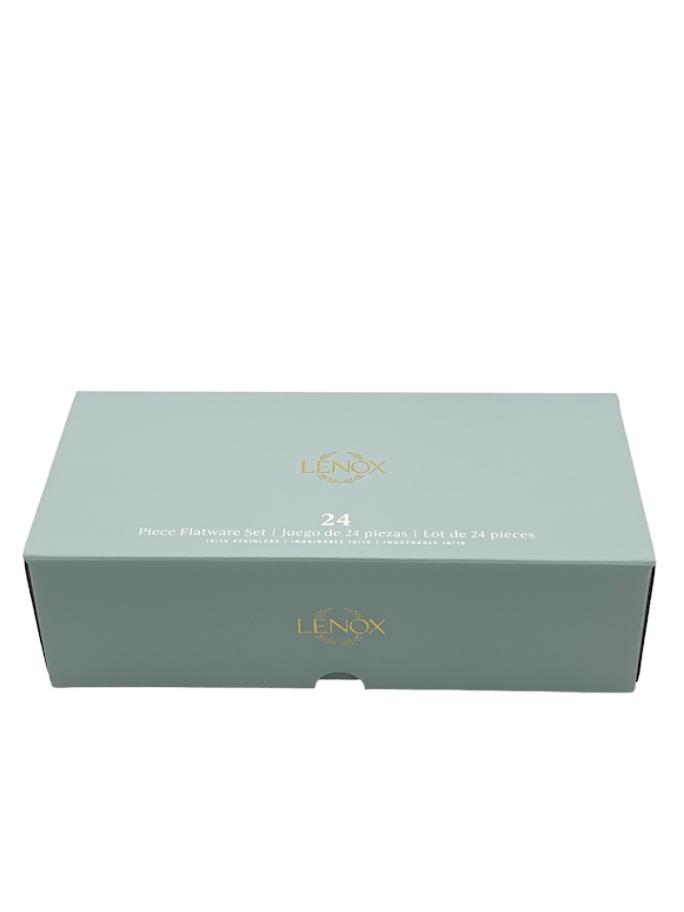 Lenox 18/10 Stainless Steel 24Piece Flatware Set w/ Steak Knives eBay