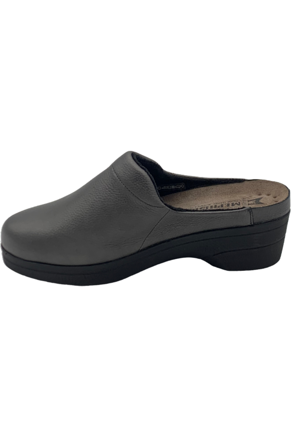 MEPHISTO Leather Clogs Satty Bronze Graphite Ceylan | Jender