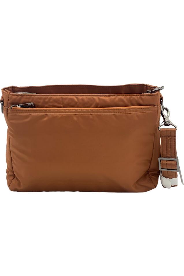 Lug RFID Crossbody with Stud Detail Pacer 2 Copper Brown Jender