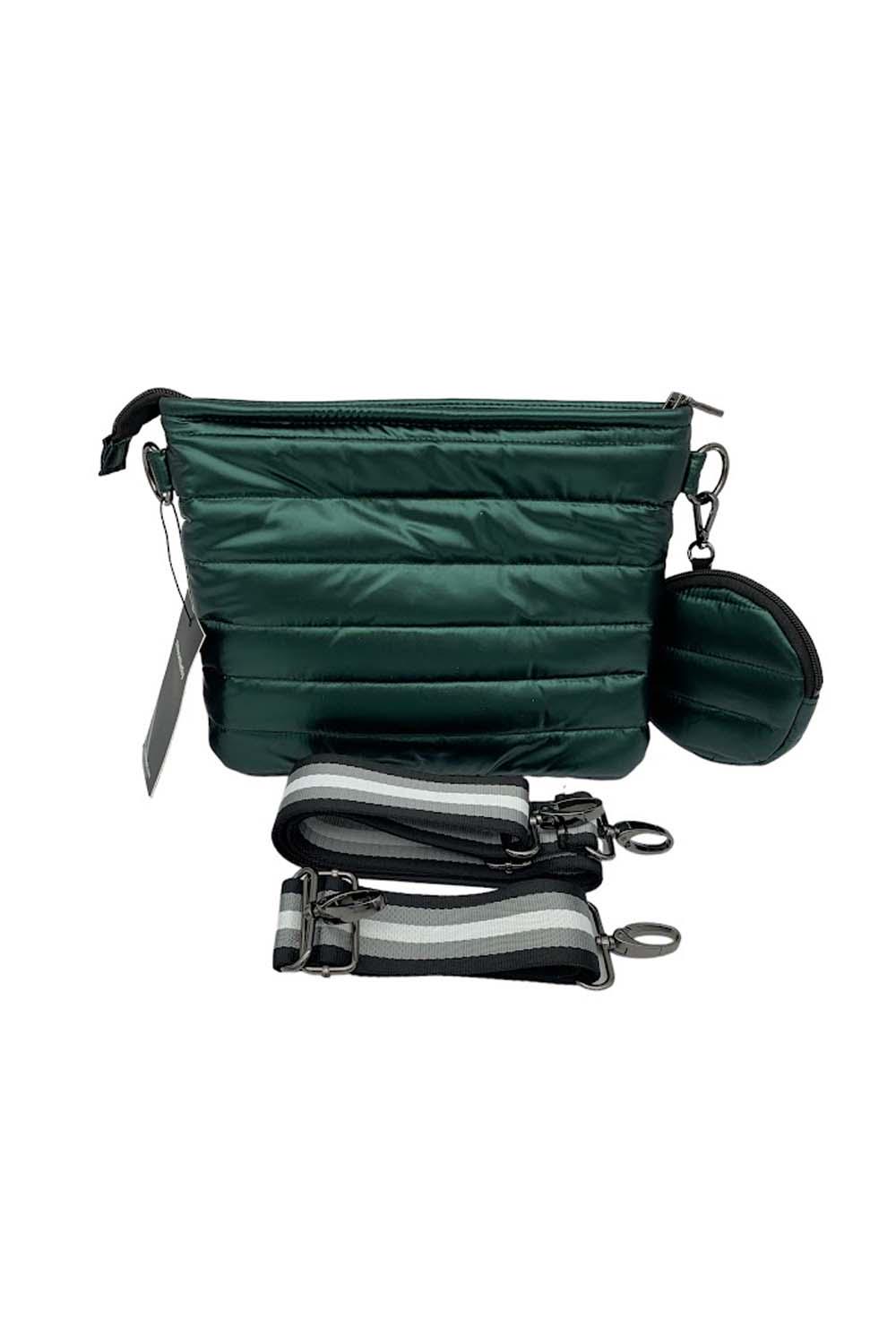 Think Royln Convertible Crossbody w/ Clipon Pouch Sidekick Emerald