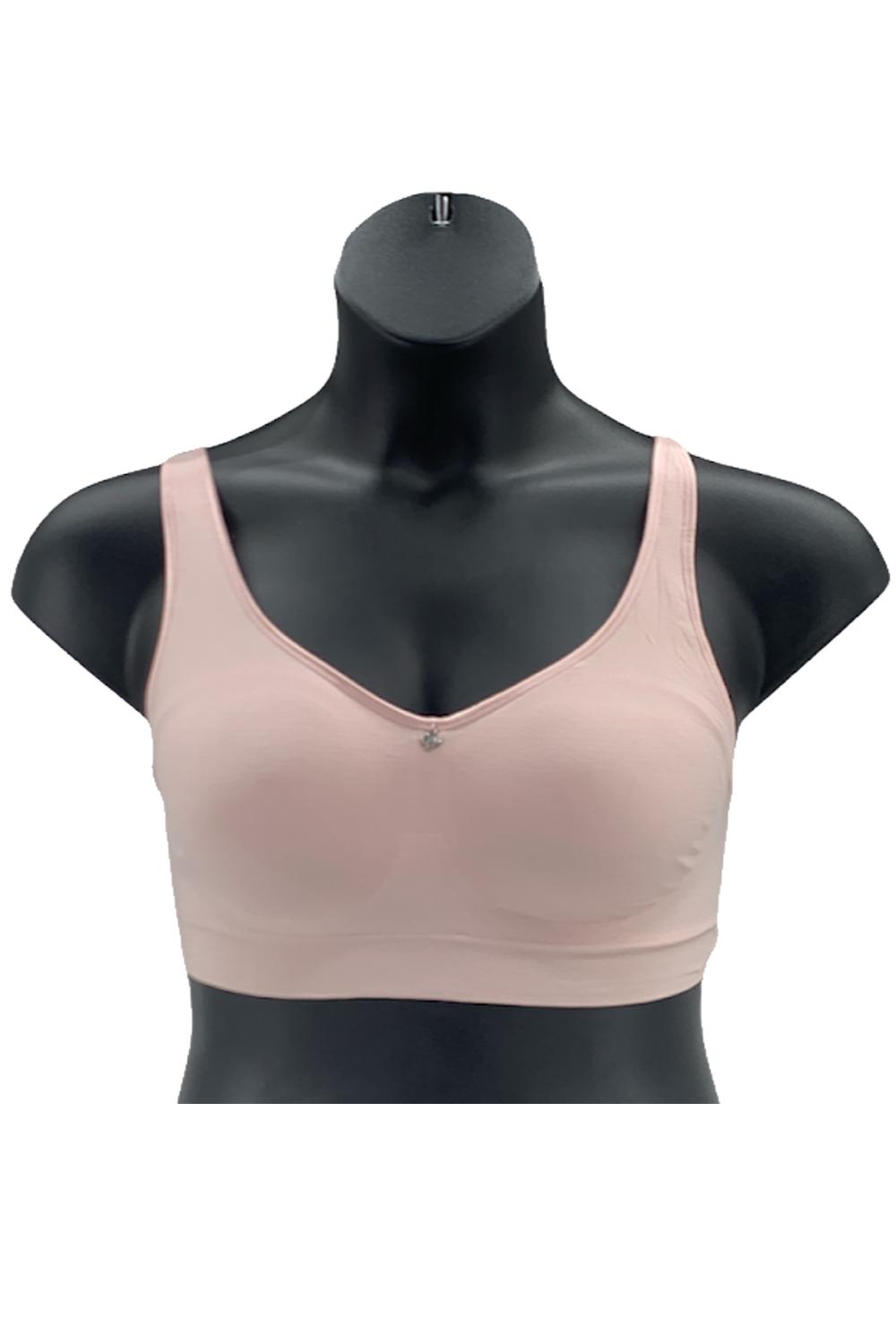 Breezies Seamless Comfort Wirefree Bra Pink Dogwood | Jender