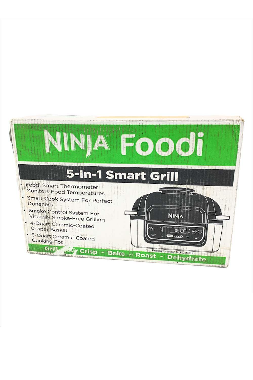 Ninja Foodi 5-in-1 Indoor Smart Grill/Air Fryer/Roast/Bake/Dehydrate  LG450CO New