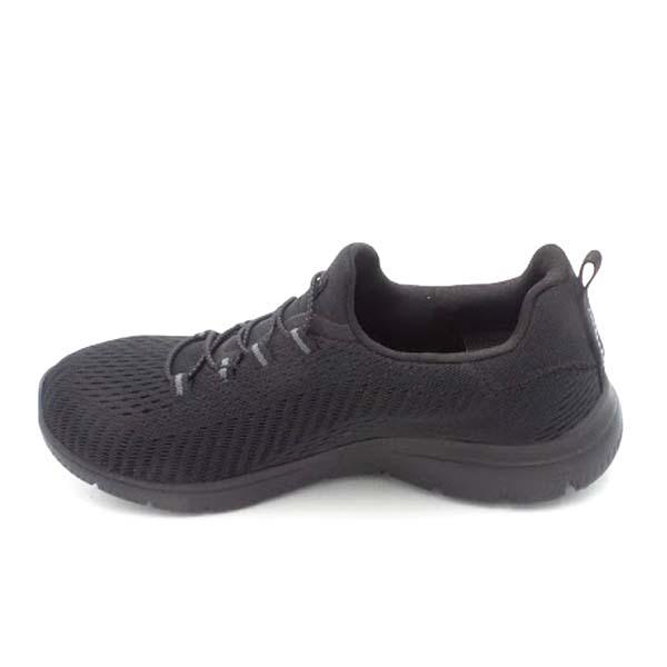 Skechers Bungee Slip On Sneaker Summits Fast Attraction Black | eBay