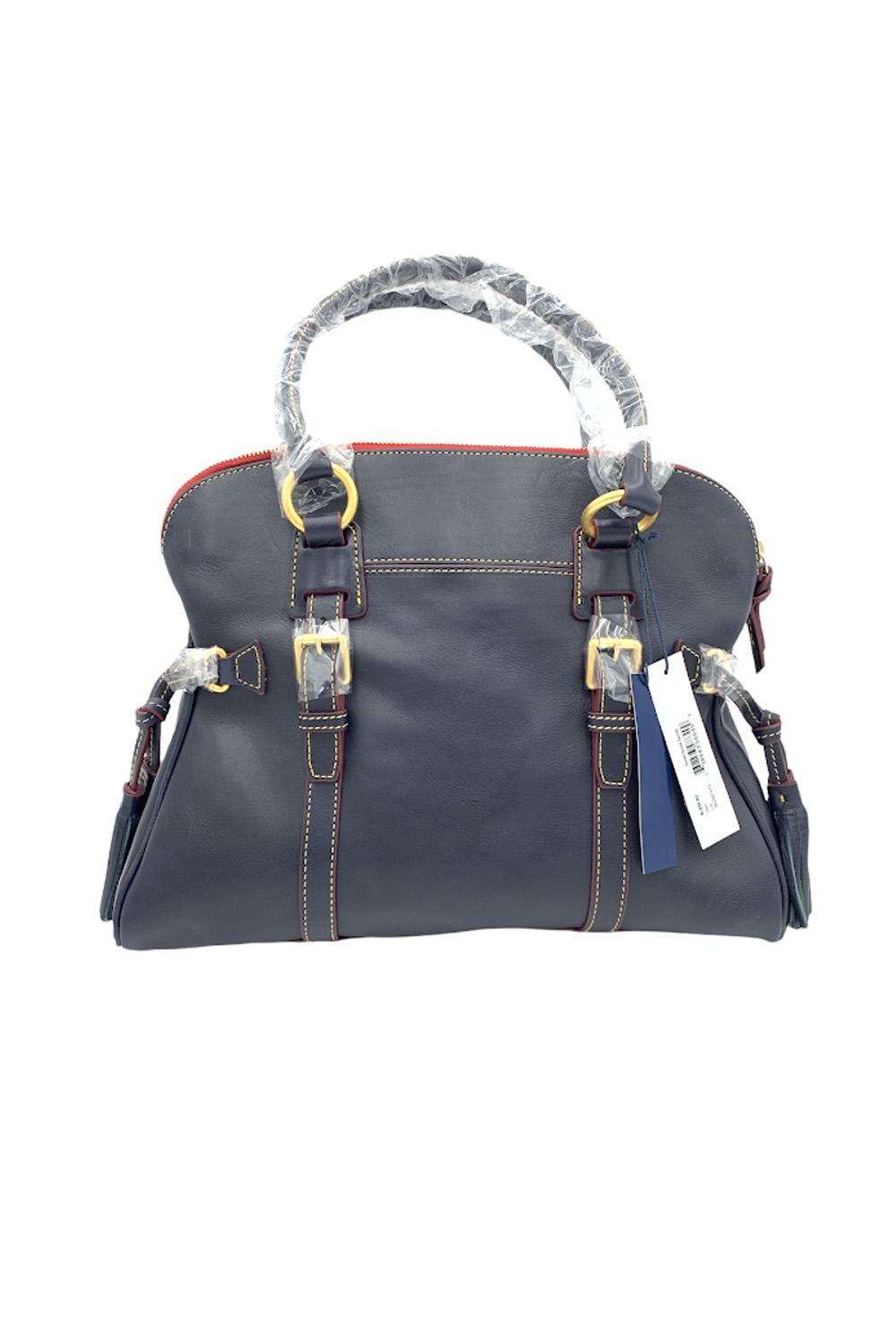 Dooney & Bourke Florentine Domed Buckle Satchel (Black)