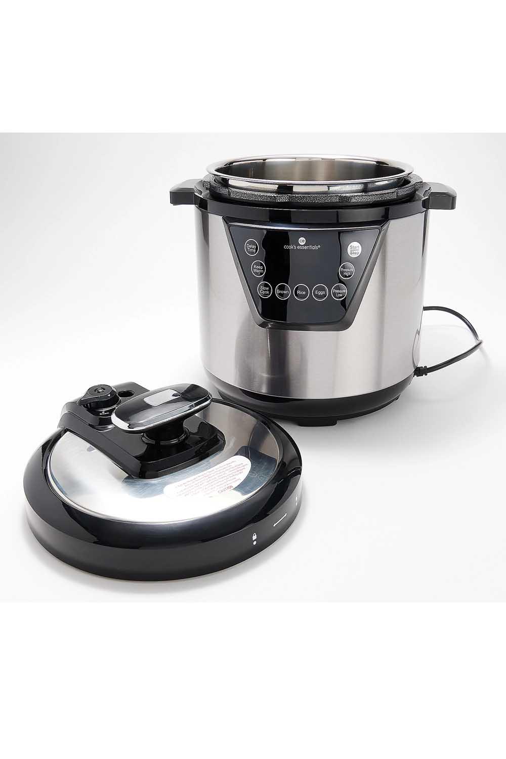 Cook's Essentials 4qt. SS Digital Pressure Cooker w/ Glass Lid