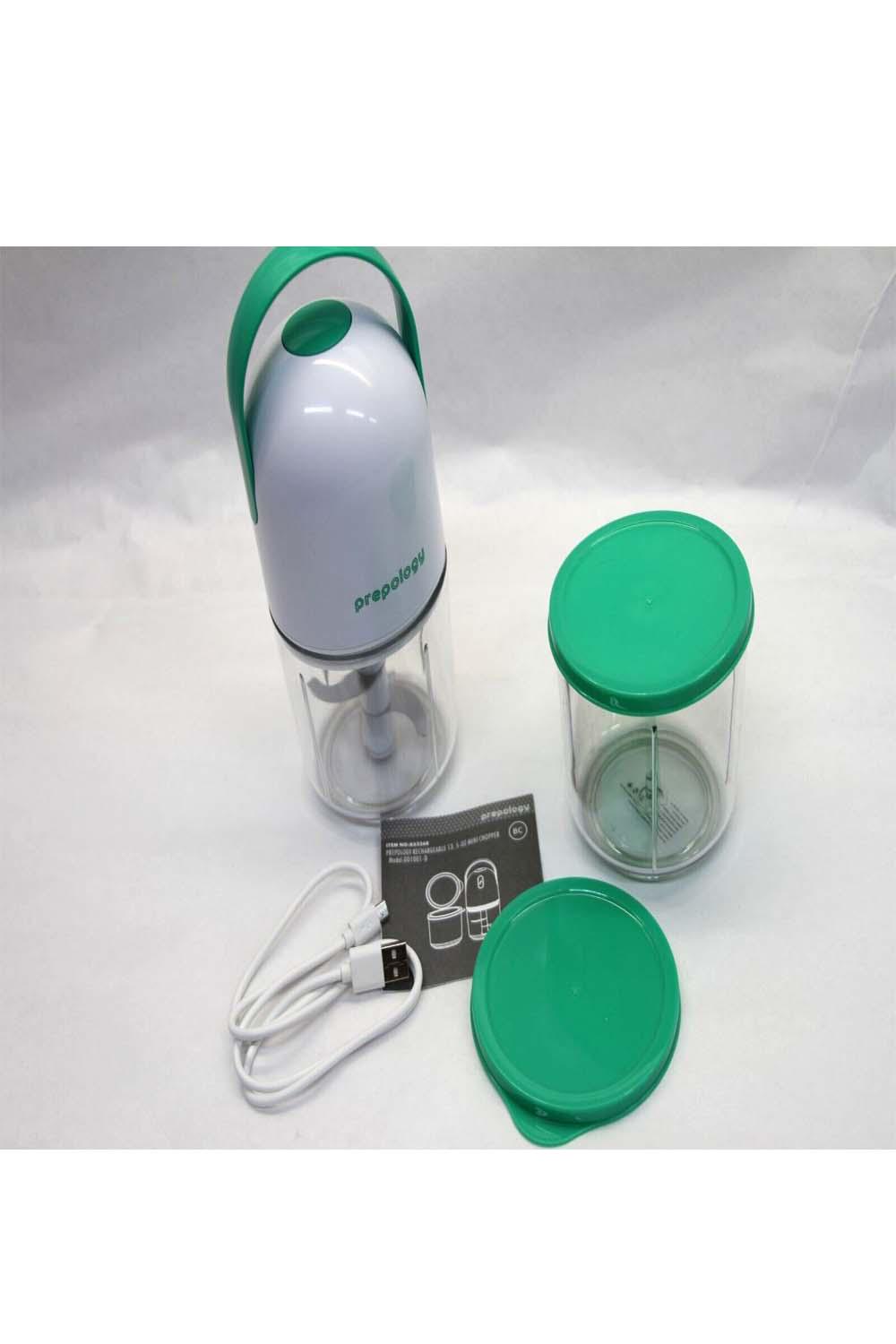 As Is Prepology Rechargeable Mini Chopper w/ Extra Cups 