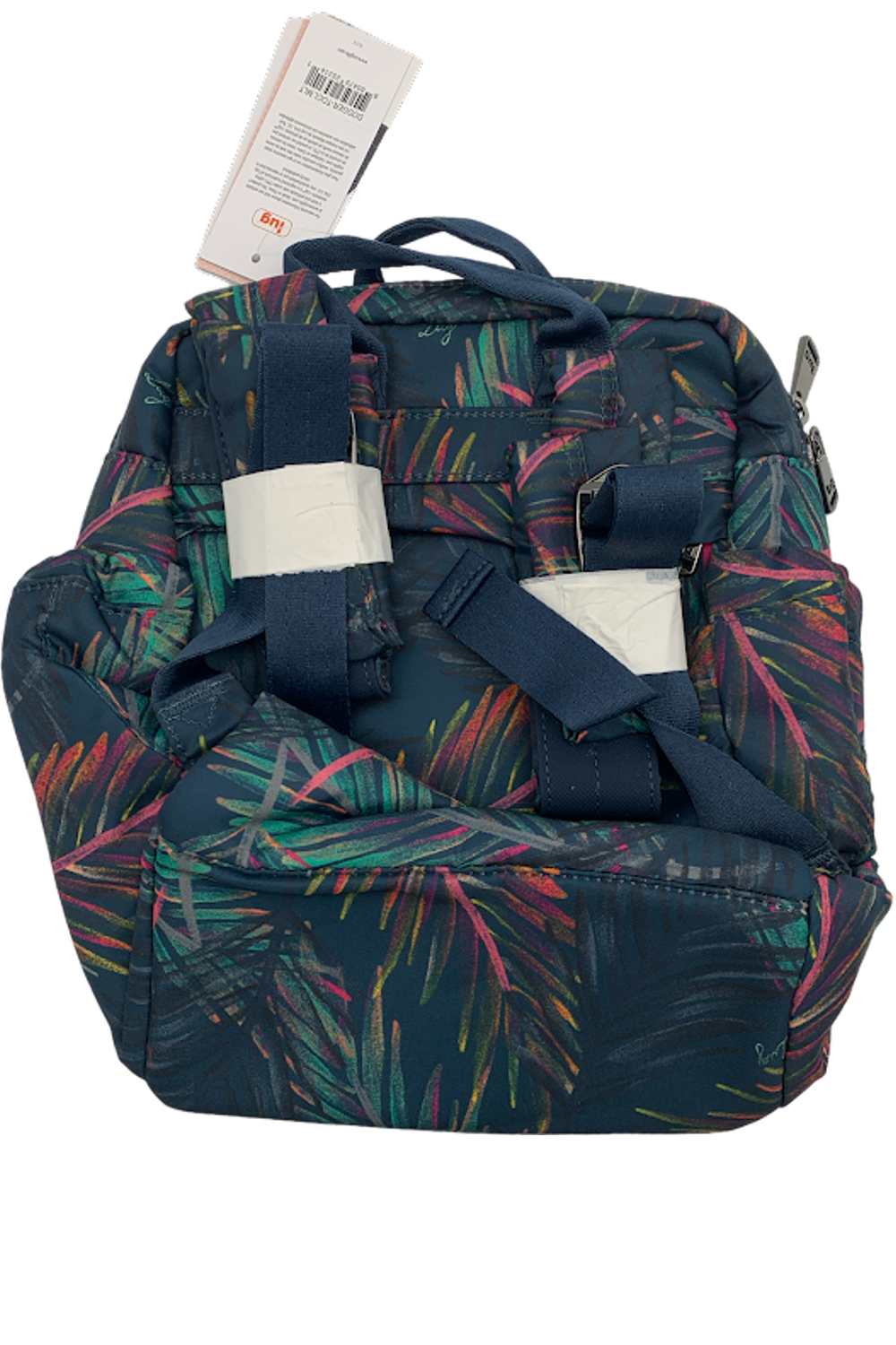 Quilted multi-pocket backpack