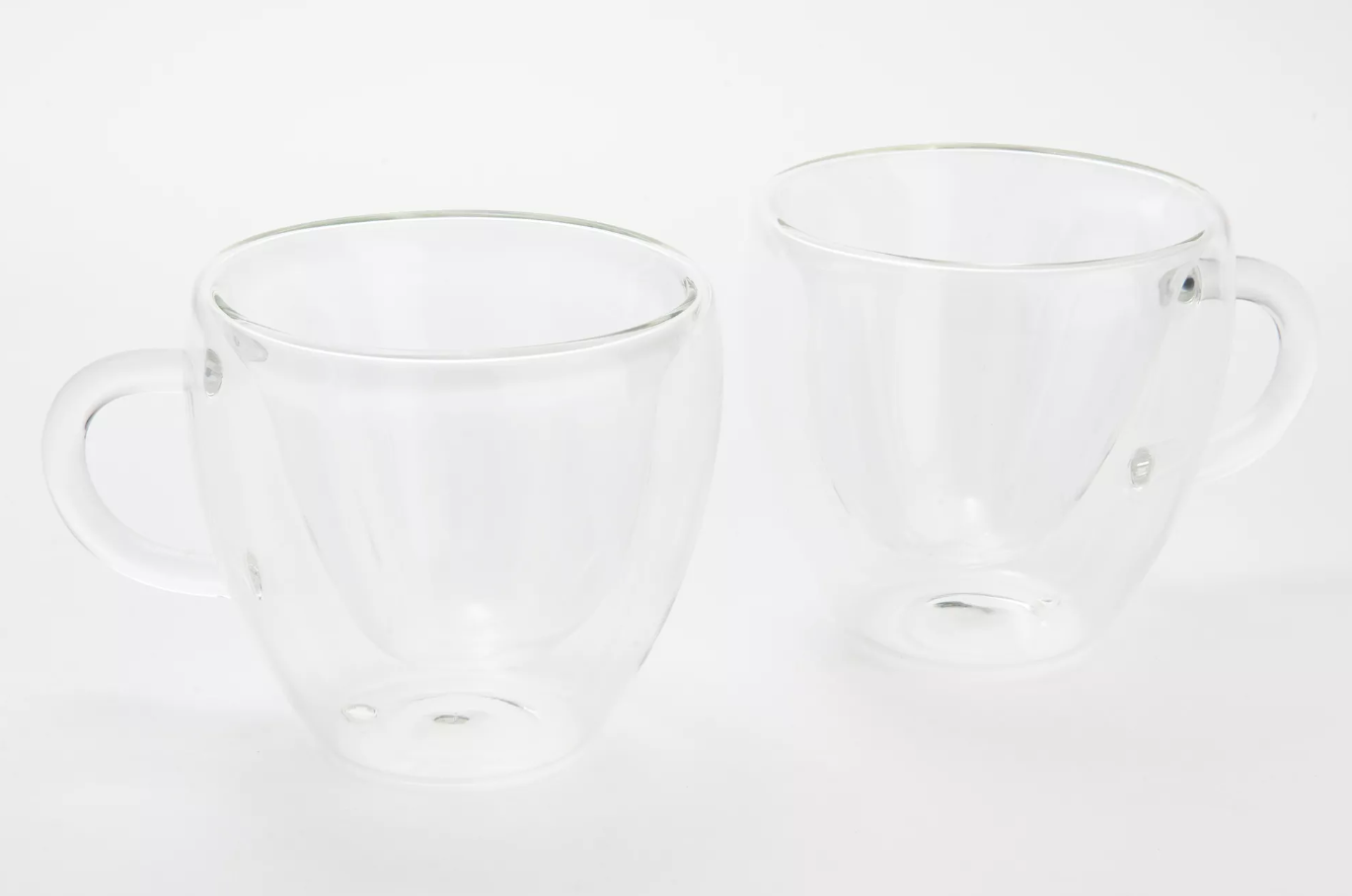 Godinger Set of 2 Double Wall 8.5-oz. Mugs - Clear