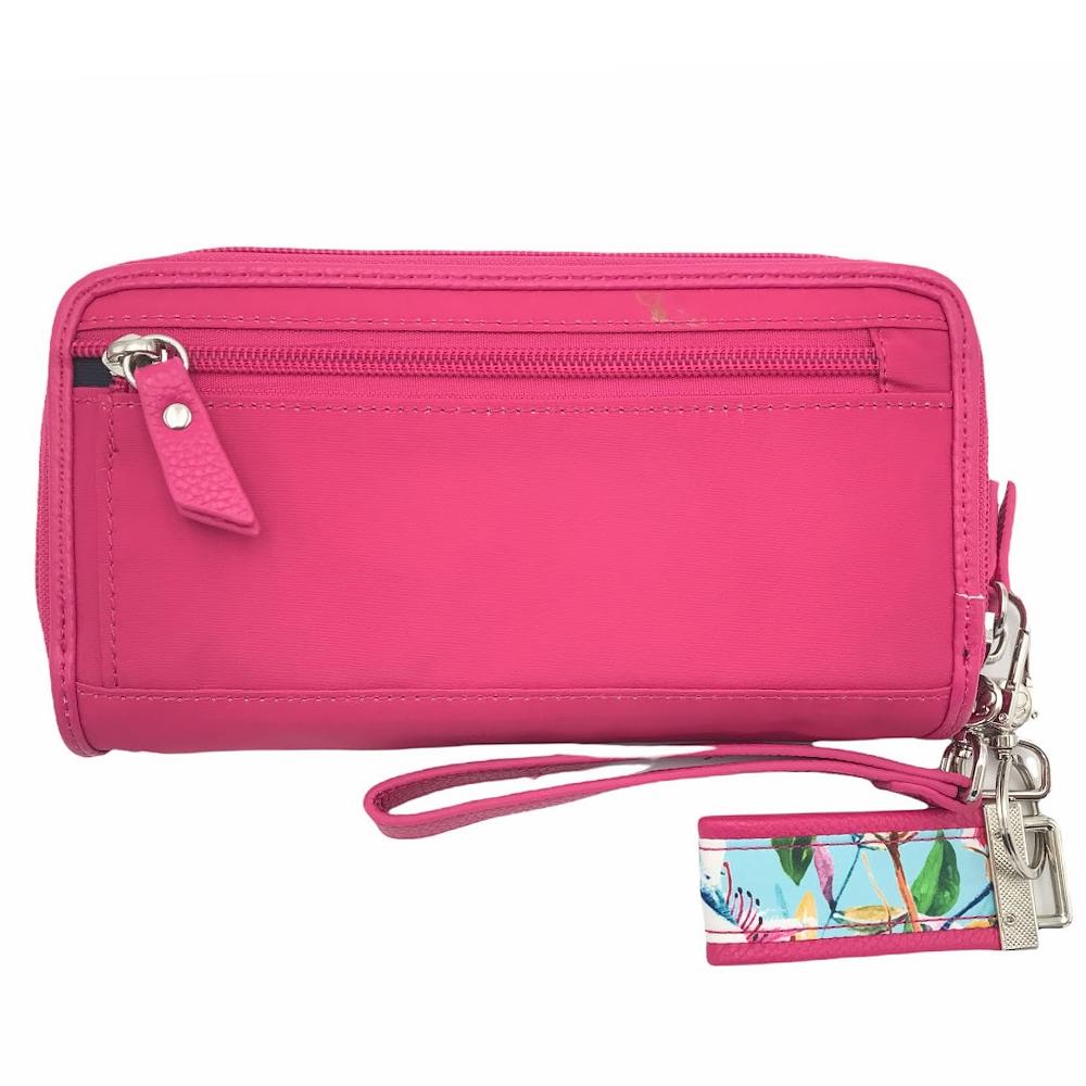 Patricia Nash Marene Spring Multi Floret Twist Lock Leather Wallet