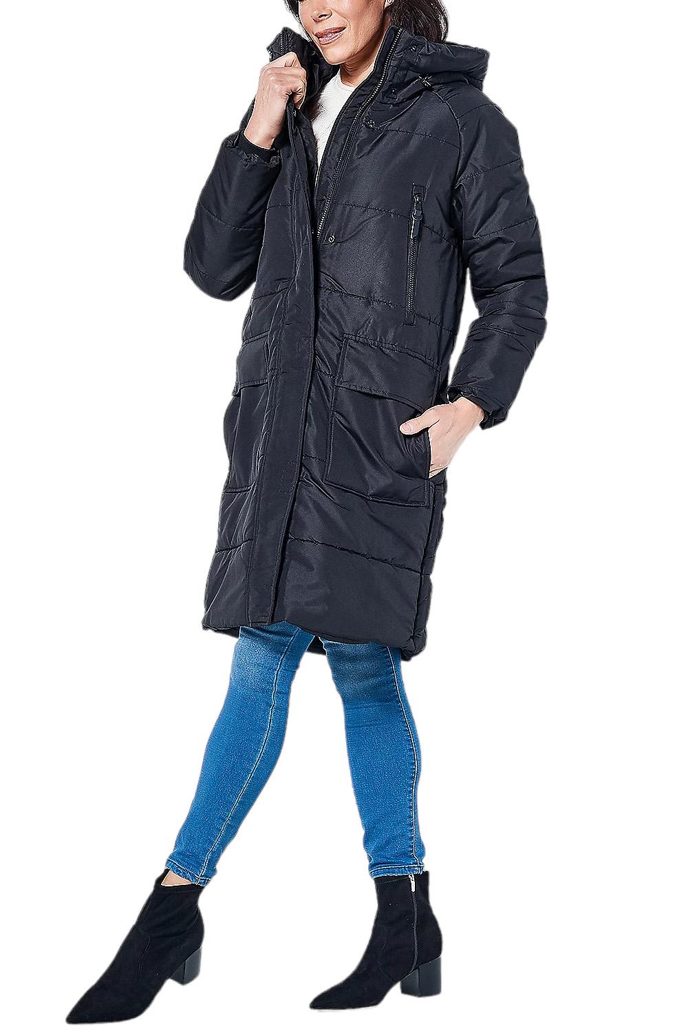 Susan Graver Water Resistant Quilted Puffer Jacket with Hood 