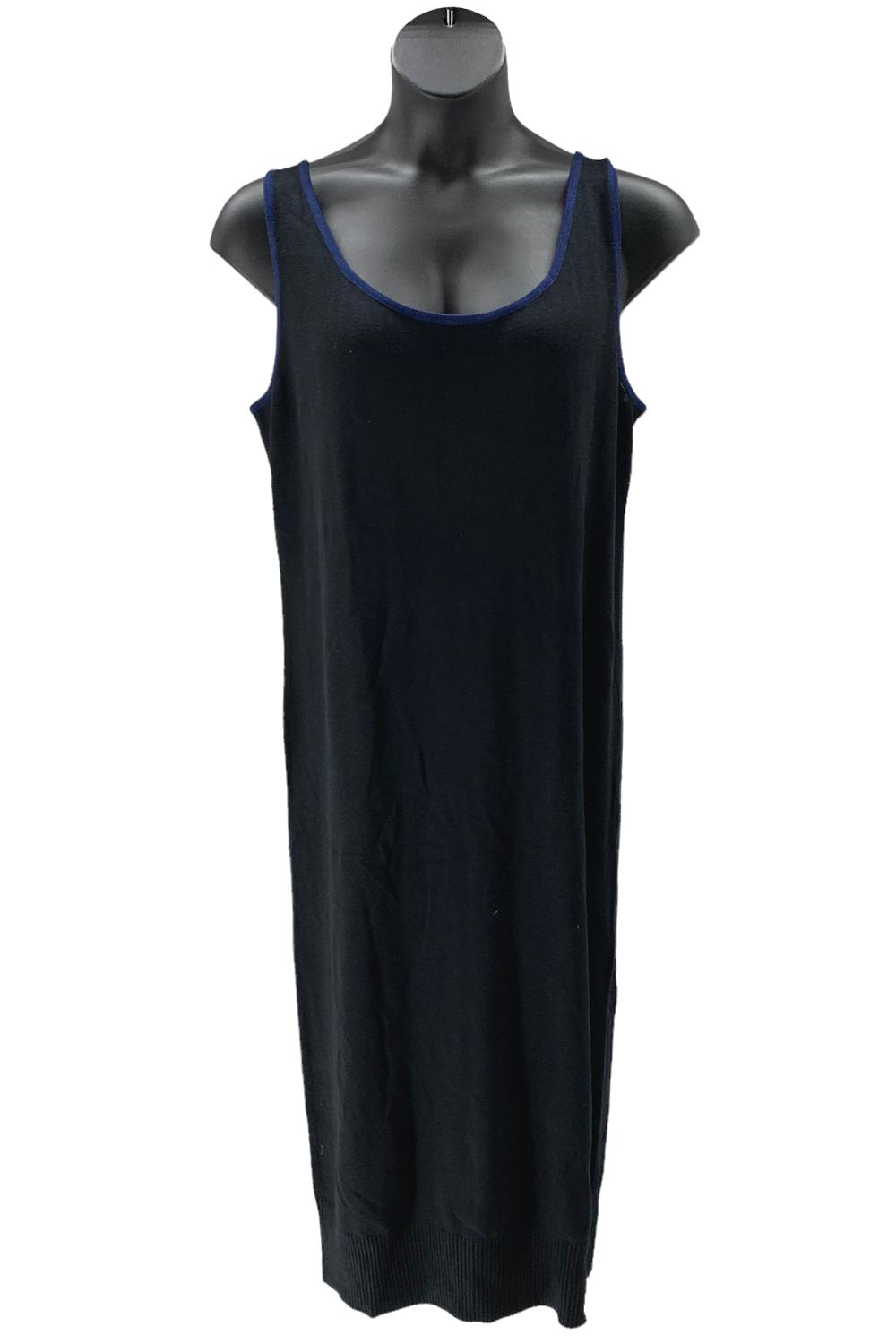 Skinnygirl Sweater Knit Tank Midi Dress Blue Depths