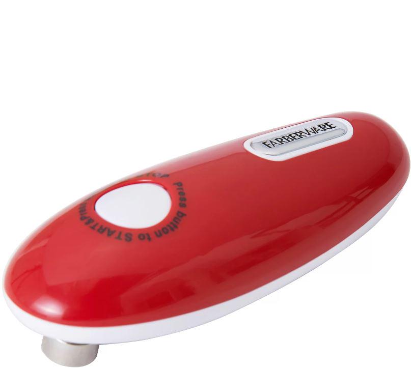 NEW & SEALED Farberware Hands-Free Automatic Can Opener Red