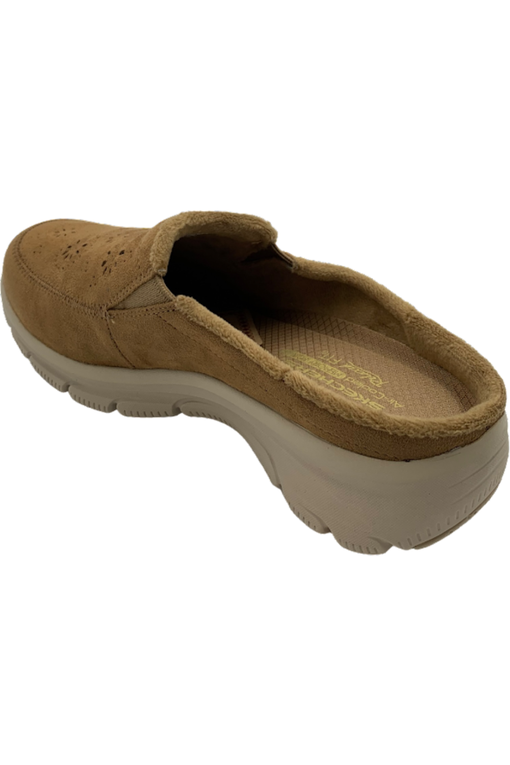 Skechers Easy Going Perforated Clogs Tan Jender