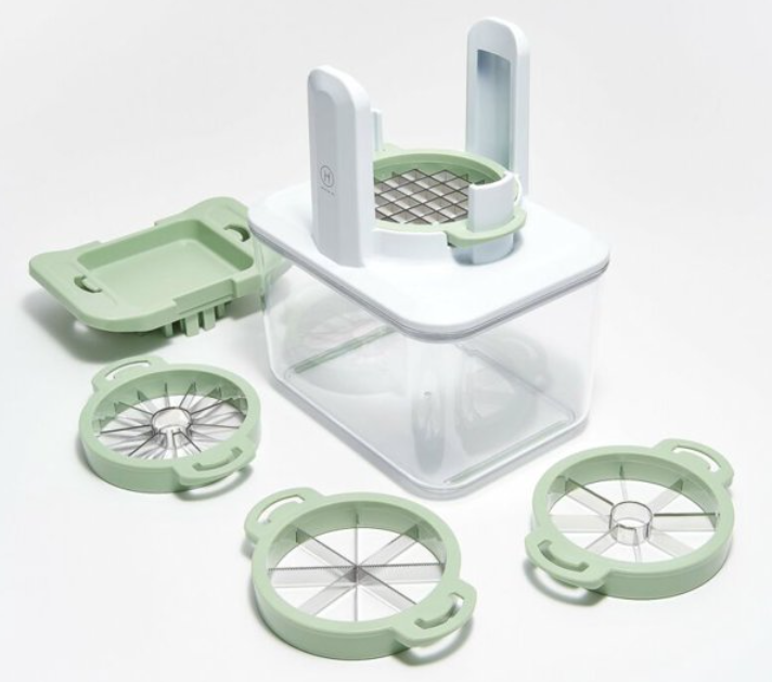 Prepology 4 Blade Interchangeable Fruit & Veggie Chopper 