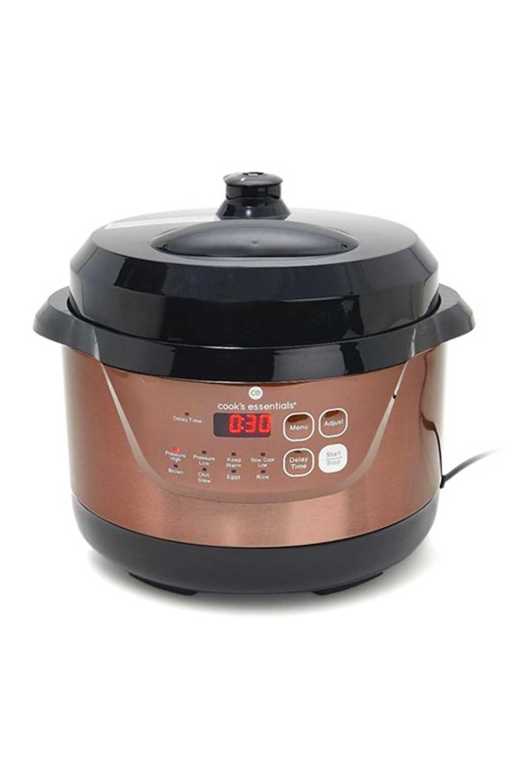 Cook's Essentials 4qt. SS Digital Pressure Cooker w/ Glass Lid