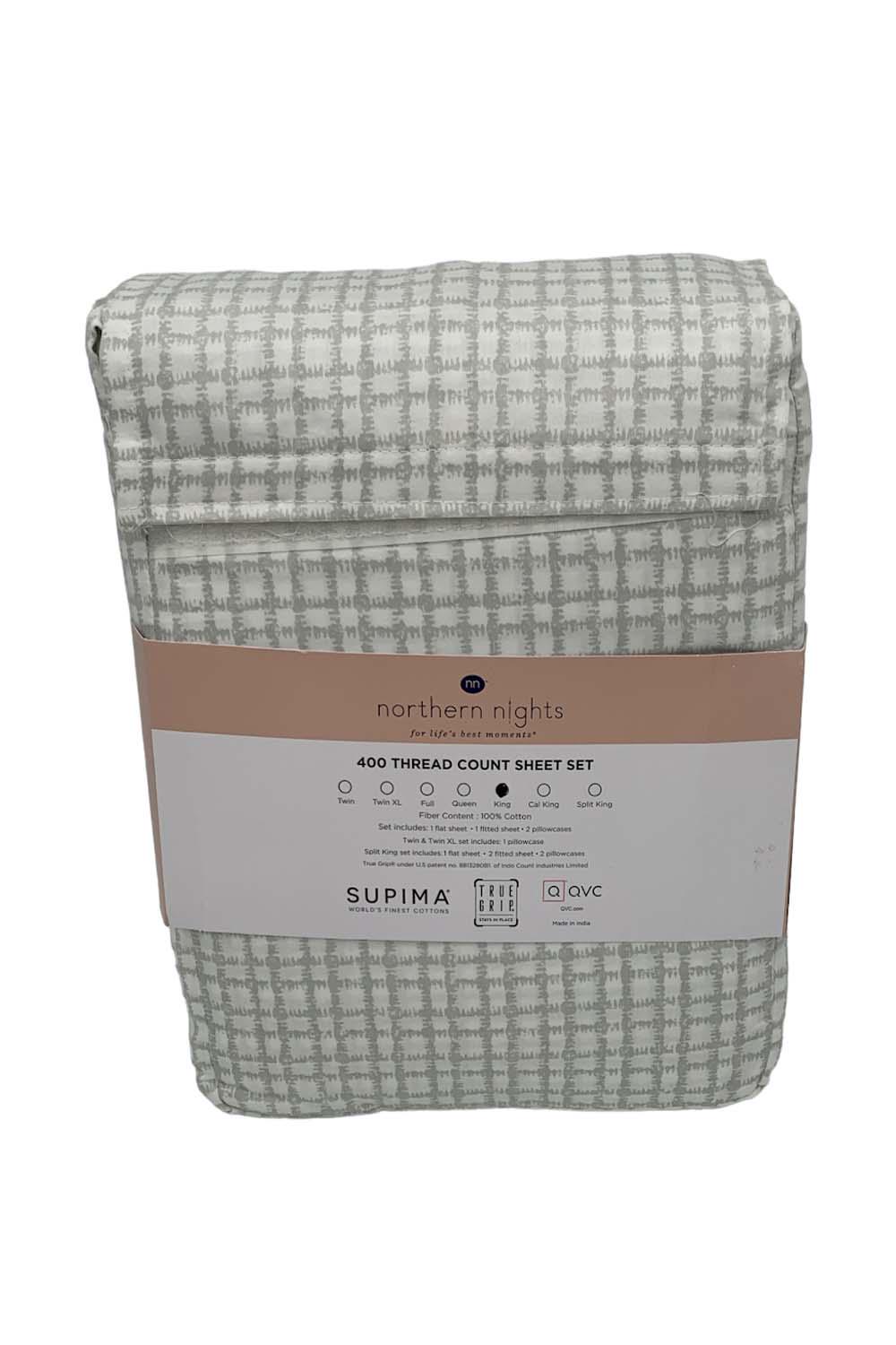 Northern Nights 400TC 100% Supima Cotton Sheet Set