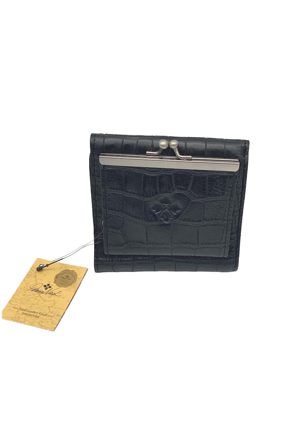 Patricia Nash Leather Reiti Bi-Fold Wallet Plum