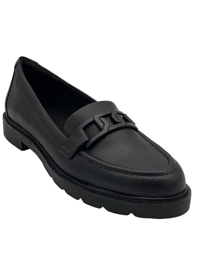 Rockport Leather Lug Sole Chain Loafers - Kacey 