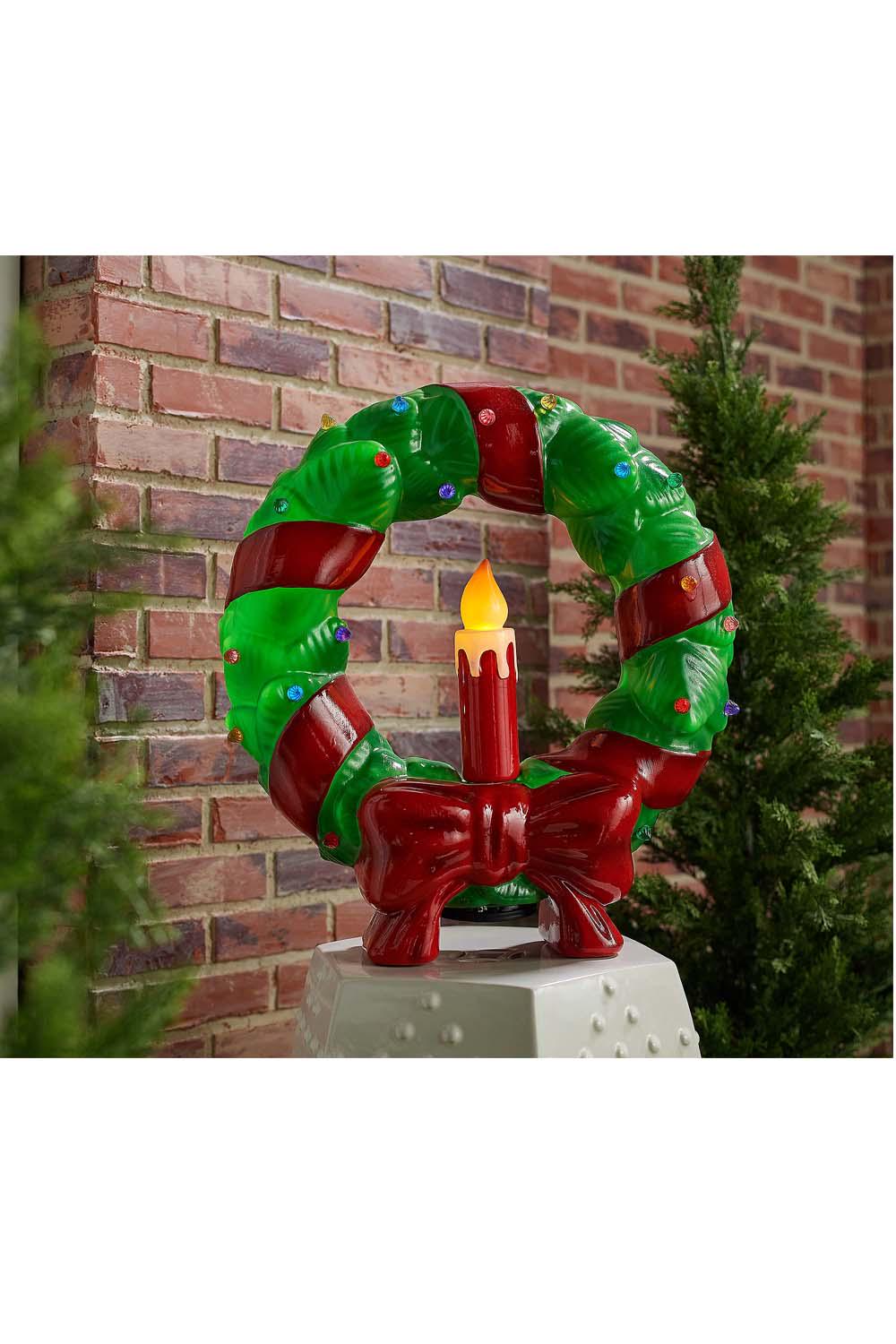 Mr. Christmas Oversized Nostalgic Blow Mold Wreath