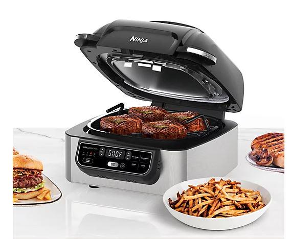 Ninja AG302 Foody 5-in-1 Indoor Grill with Air Fry, Roast, Bake