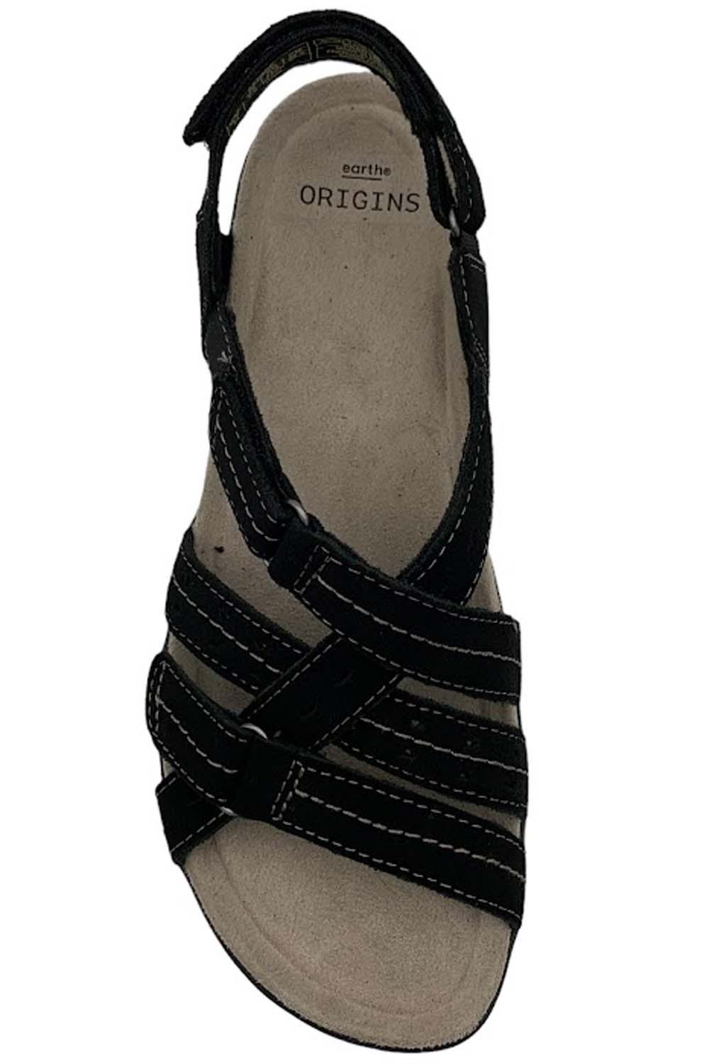 Earth Origins Suede Sport Sandals Sammie Black Jender