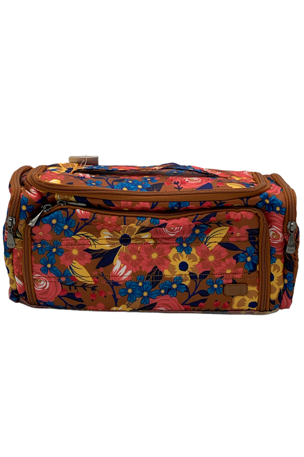 Lug Pill Organizer Case with Zip Pocket - ChooChoo XL ,Whimsy Copper