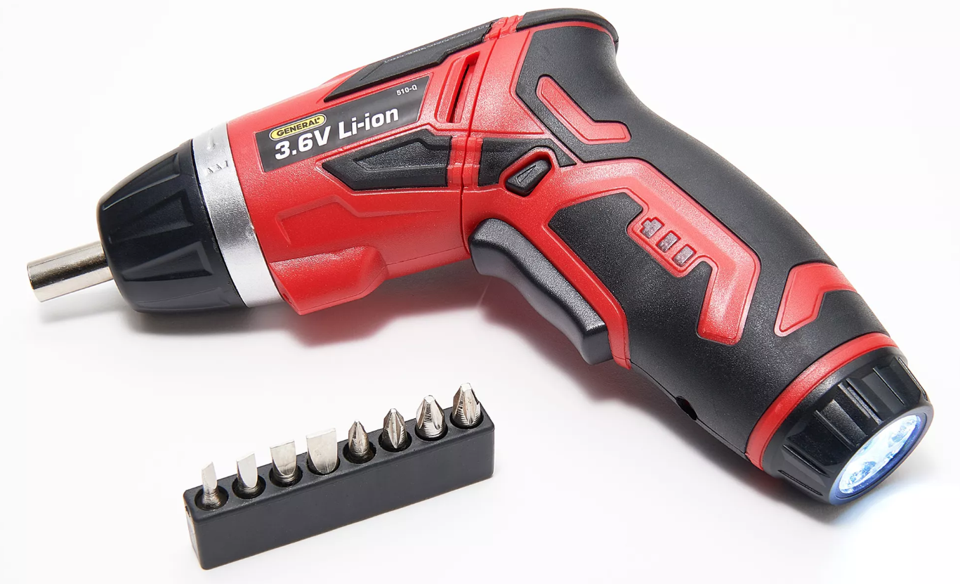 General Tools Convertible Powered Screwdriver with LED Light