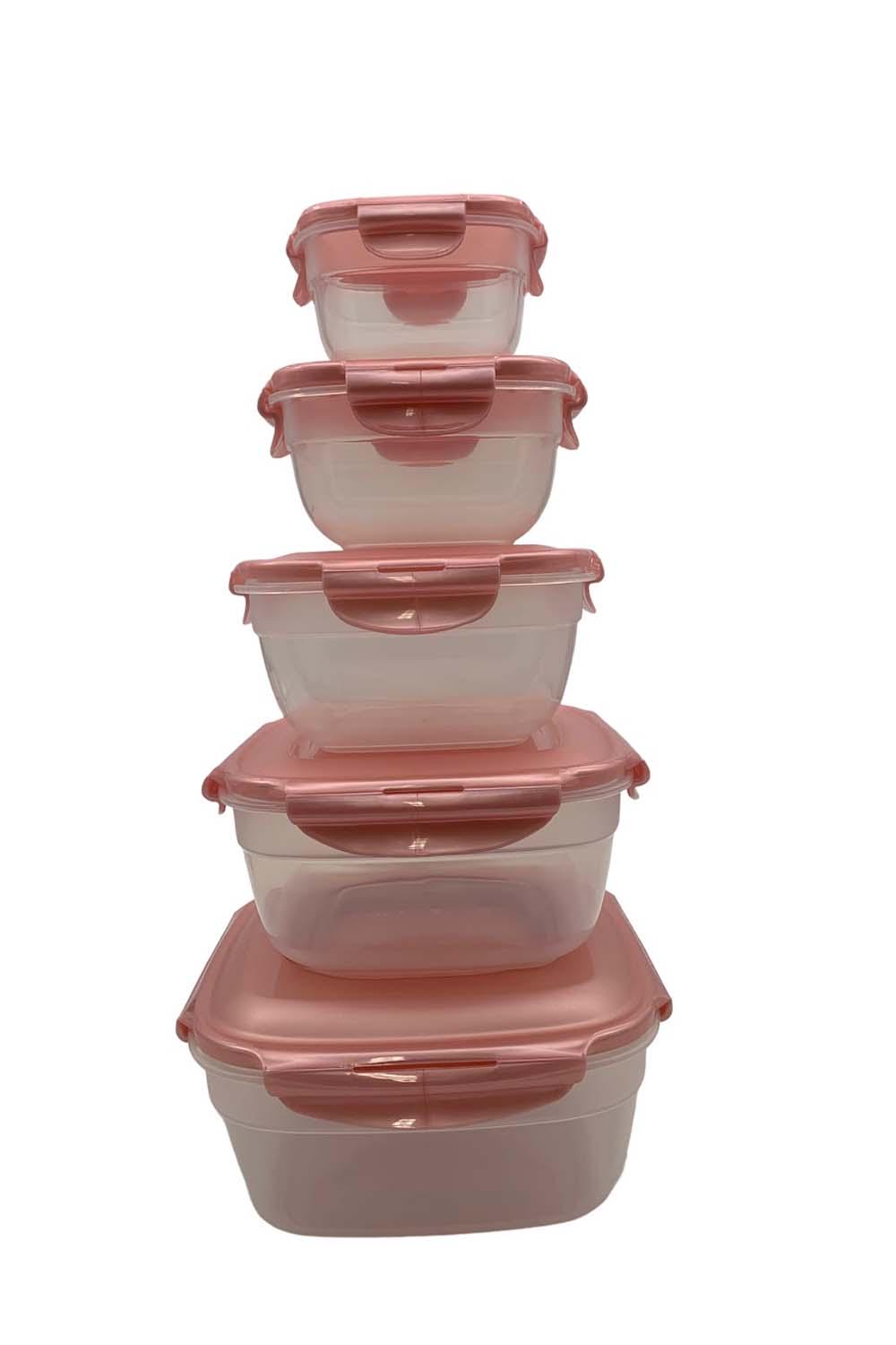 LocknLock 10-Piece Nestable Zen Containers with Handle Lids 