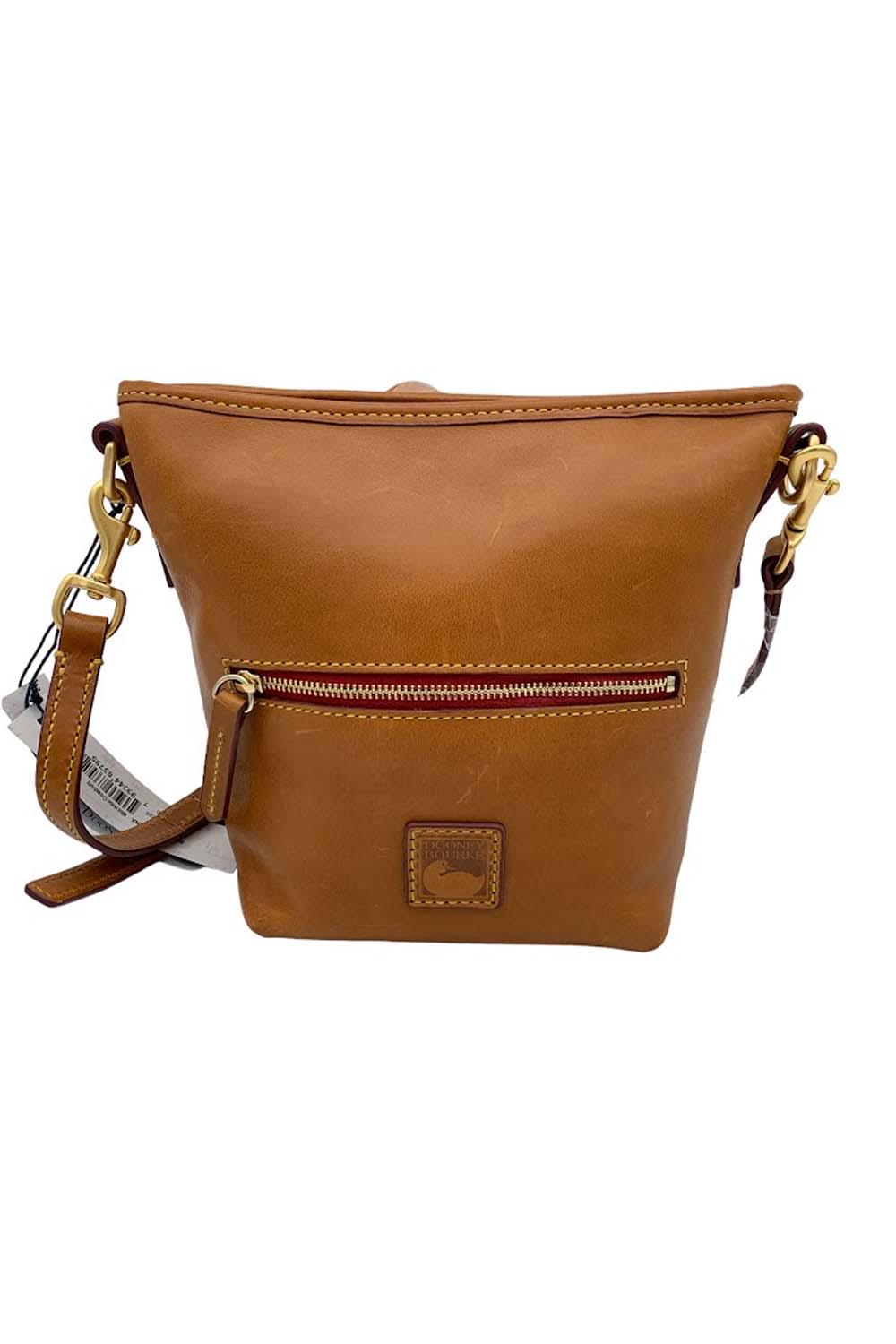 Dooney & Bourke Florentine Leather Twist Sac Shoulder Bag Natural -B