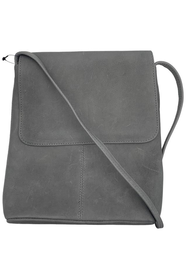 Le Donne Leather Simple Flap Over Crossbody Bag