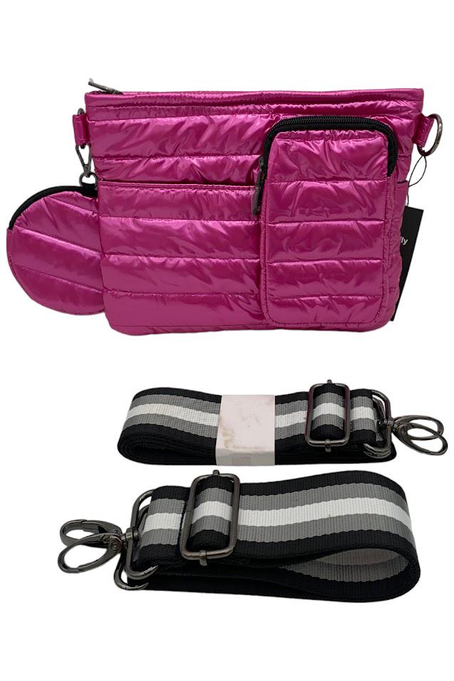 Dooney & Bourke Fuchsia Nylon Crossbody Bag