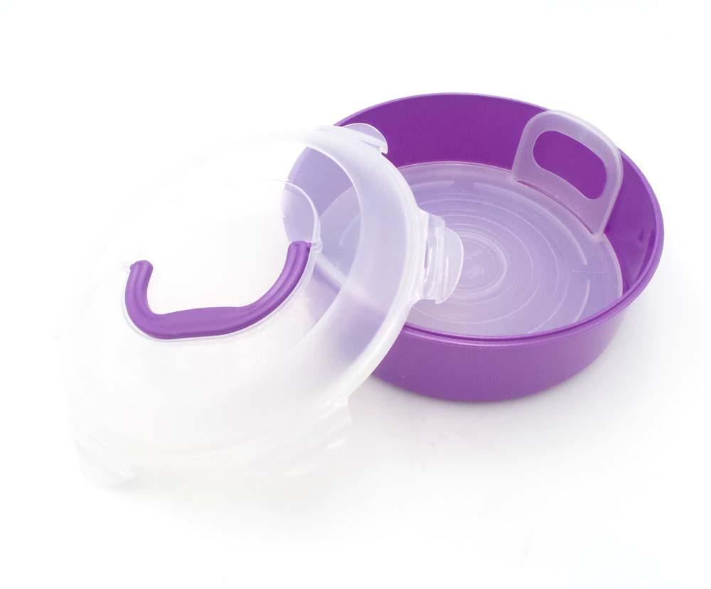 Tupperware Carry-all With Pie Rack & Handle 