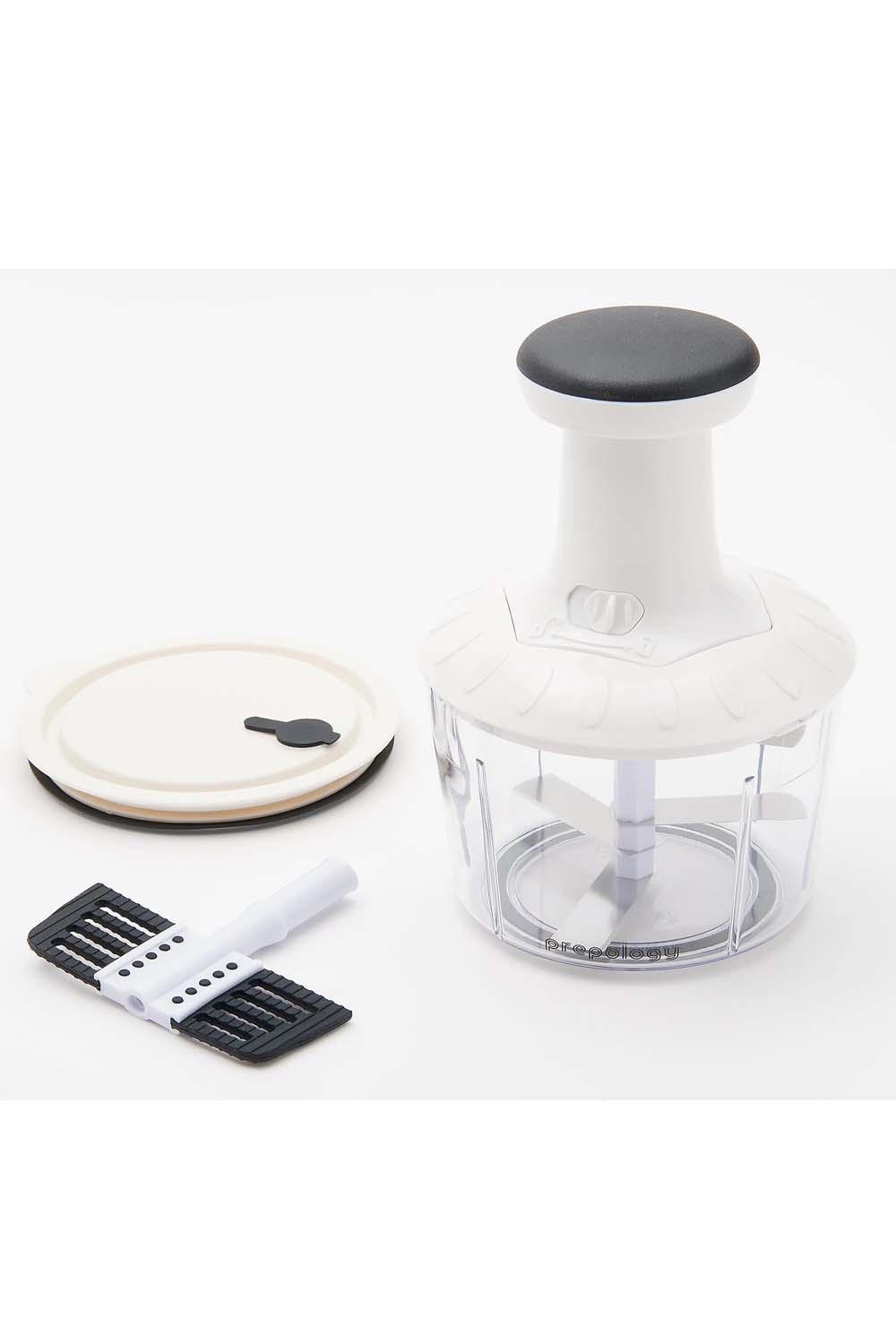 Prepology 4-Cup Press Chopper with Storage Lid