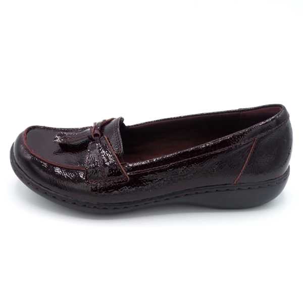 clarks ashland bubble burgundy patent