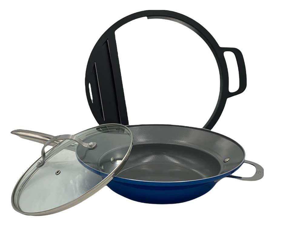 J Jason Wu 12 Cast Aluminum 5-Layer Nonstick Everything Pan 