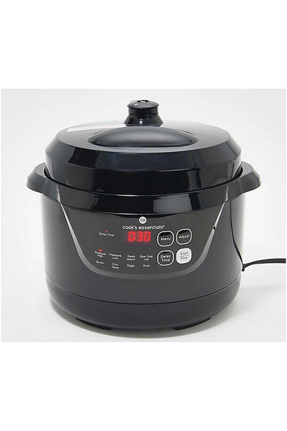 COOK'S ESSENTIALS PRESSURE COOKER DIGITAL W/LID 4QT ELECTRIC PRESSURE  COOKERS (Red)