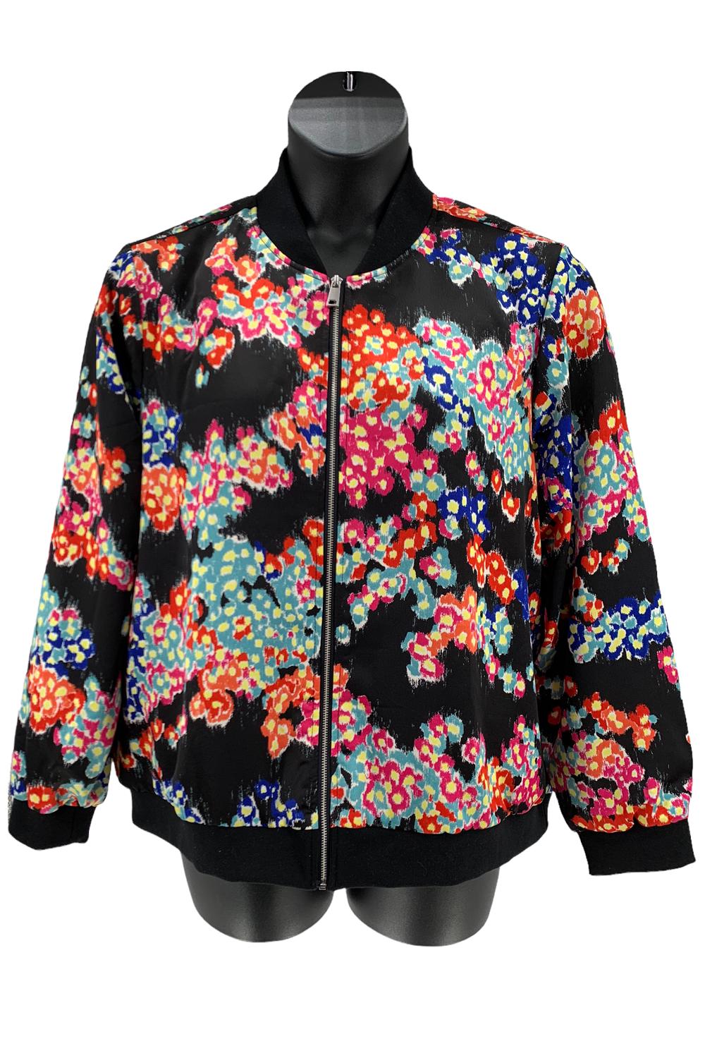 Summer Floral Pattern Print Design SF02 Women Bomber Jacket - JorJune