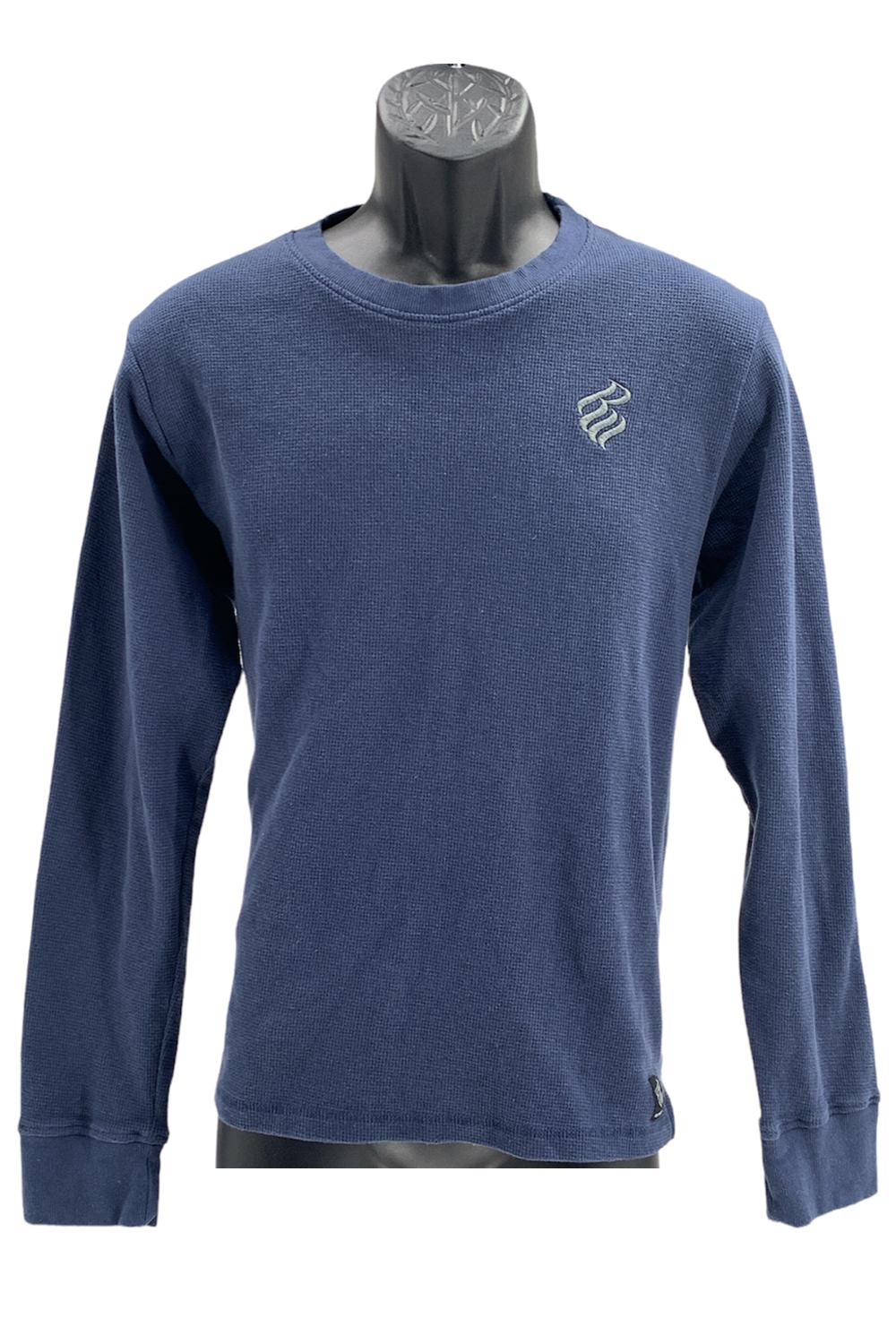 Men's Navy Dallas Cowboys Hands Off Long Sleeve Adaptive T-Shirt