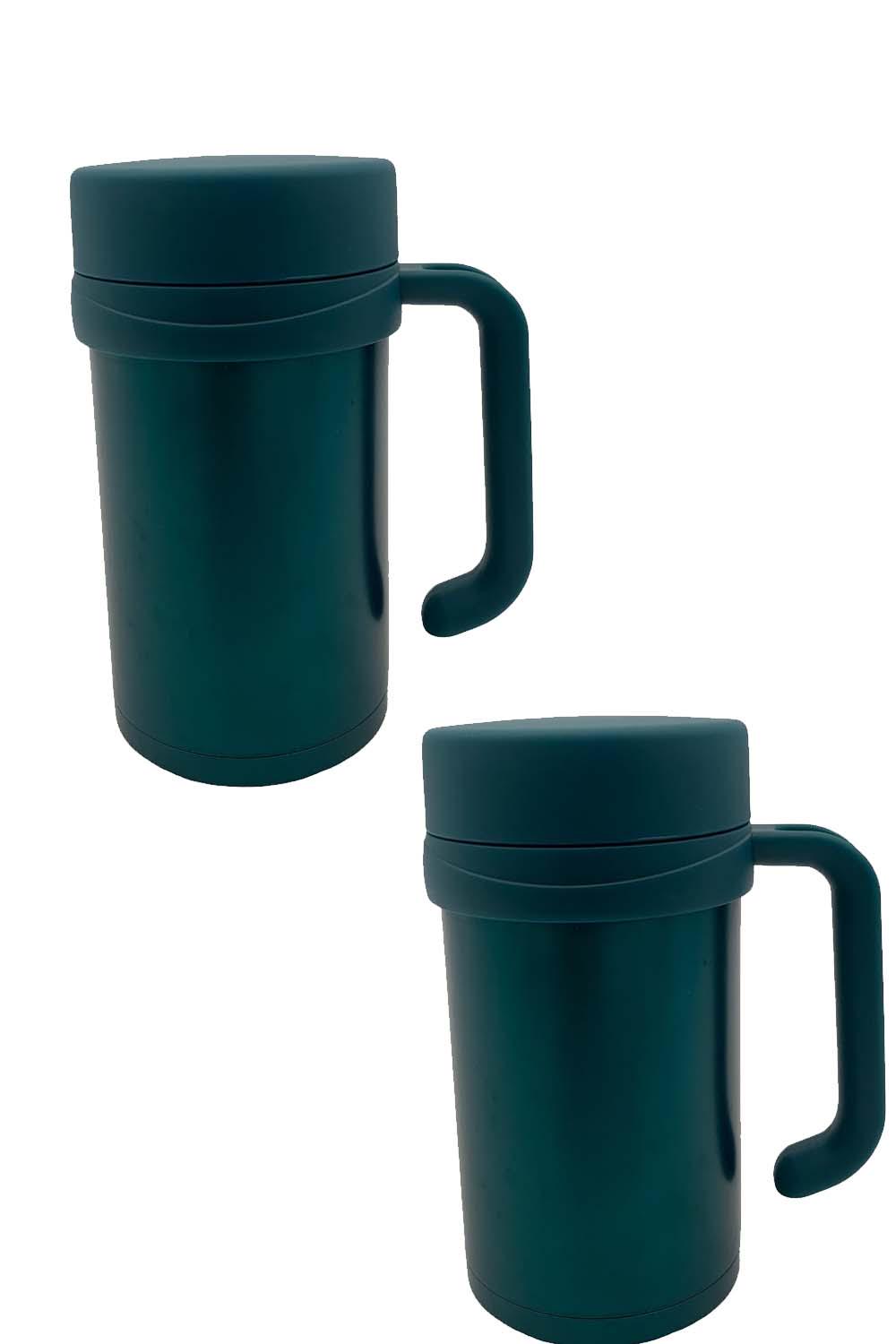 LocknLock Set of 2 Insulated Mugs with Handles 