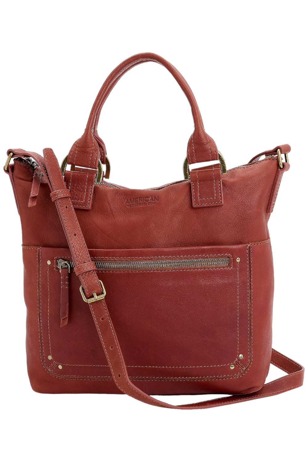 American Leather Co Elton Crossbody ,Cordovan