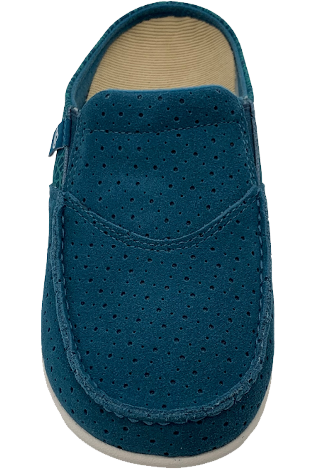 Spenco Orthotic Memory Foam Suede Mules Siesta Mosaic Aegean Teal | Jender